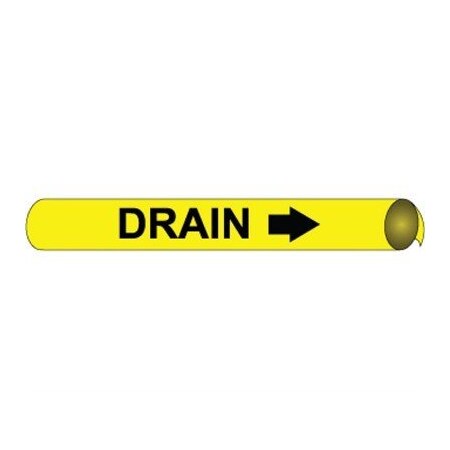 Nmc Pipemarker Precoiled, Drain B/Y, Fits 2 C4040